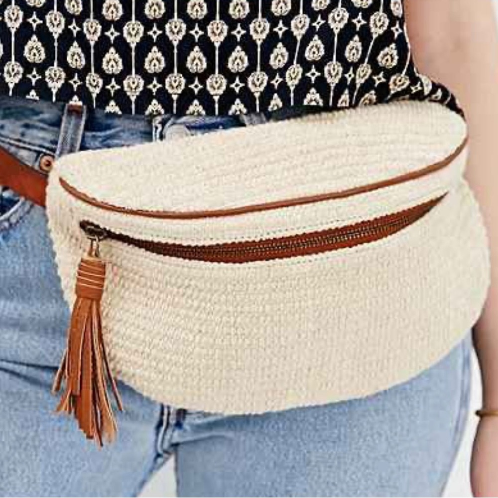 Ecote Crochet Boho Chic Belt Bag